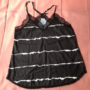 Black and White Camisole Top